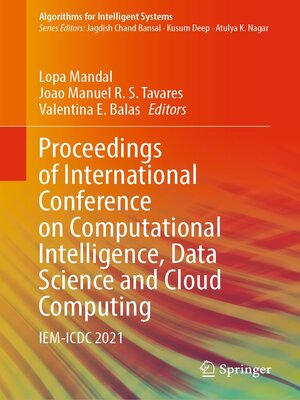 cover image of Proceedings of International Conference on Computational Intelligence, Data Science and Cloud Computing